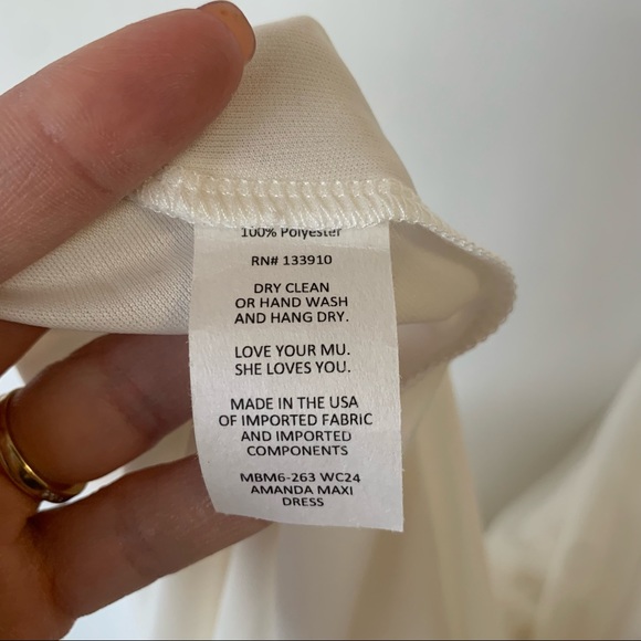 Show Me Your Mumu Amanda Maxi Dress Ivory Small - Picture 6 of 6